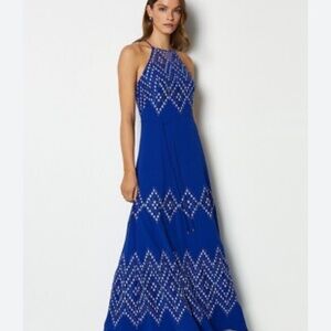 Karen Millen Diamond Lace Maxi Dress/Size 2